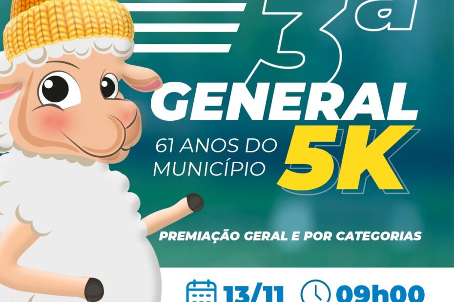 General 5K: Inscrições para a corrida ocorrem até esta sexta-feira (11)