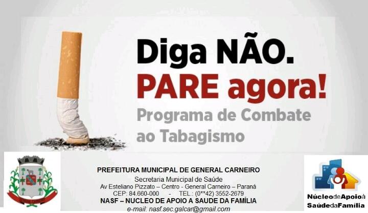 PROGRAMA DE COMBATE AO TABAGISMO