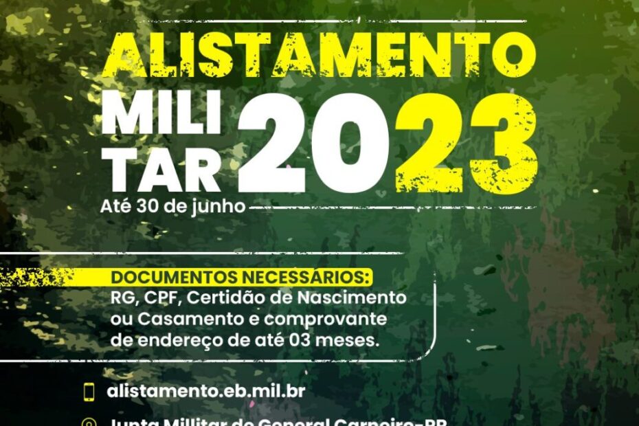 Últimos dias para Alistamento Militar. Veja como se alistar: