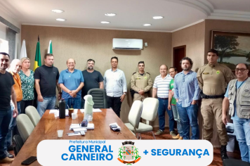 Gabinete do Prefeito e Vereadores Discutem Ações para Fortalecer a Segurança Pública em General Carneiro