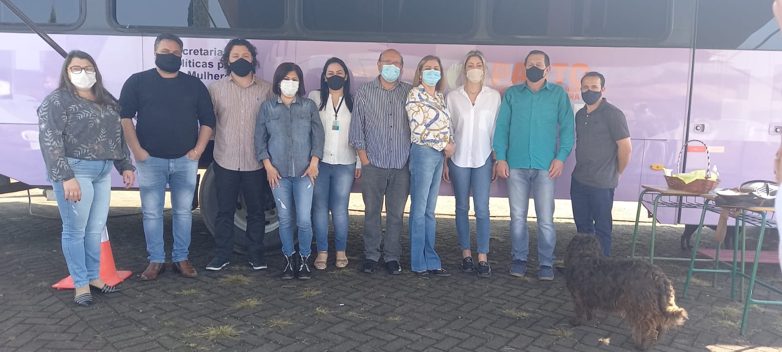 General Carneiro recebe “Ônibus Lilás” na Praça Quindrade Gaiovicz