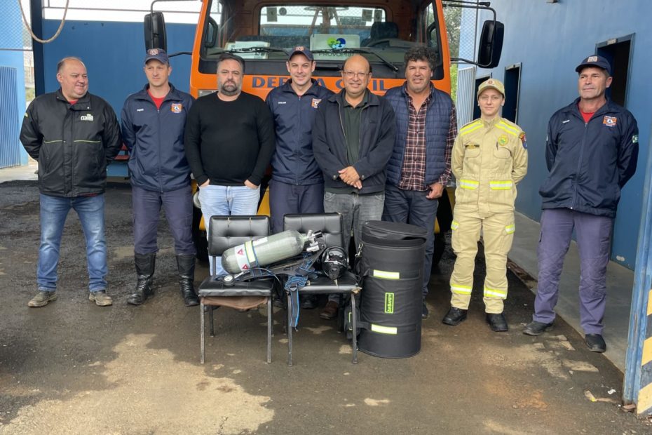 Corpo de Bombeiros Comunitário de General Carneiro recebe Equipamento de Proteção Respiratória