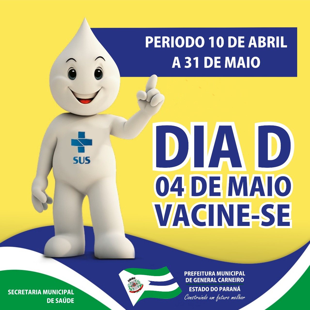 Secretaria de Saúde realiza Dia D de vacinação conta Influenza no sábado