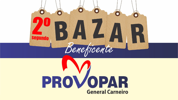 Amanhã é dia do Bazar Beneficente do Provopar