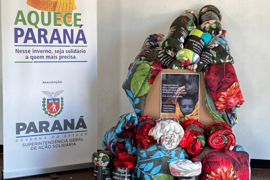 Campanha Aquece Paraná destina 35 mantinhas e roupas para General Carneiro.