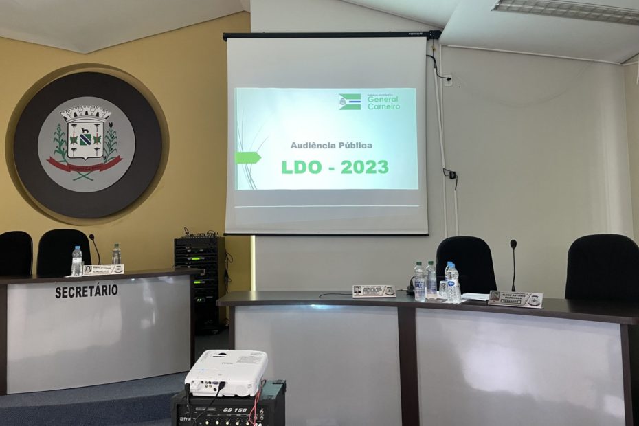 Prefeitura de General Carneiro realiza Audiência Pública para Apresentação das Metas do Projeto de Lei da LDO – Lei DAS DIRETRIZES ORÇAMENTARIAS para o Exercício de 2023.